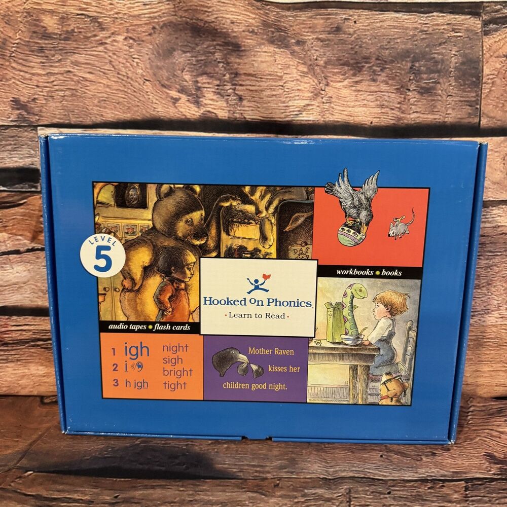 Hooked On Phonics Learn to Read Level 5 Kit Books Workbooks Audio Tape Flash